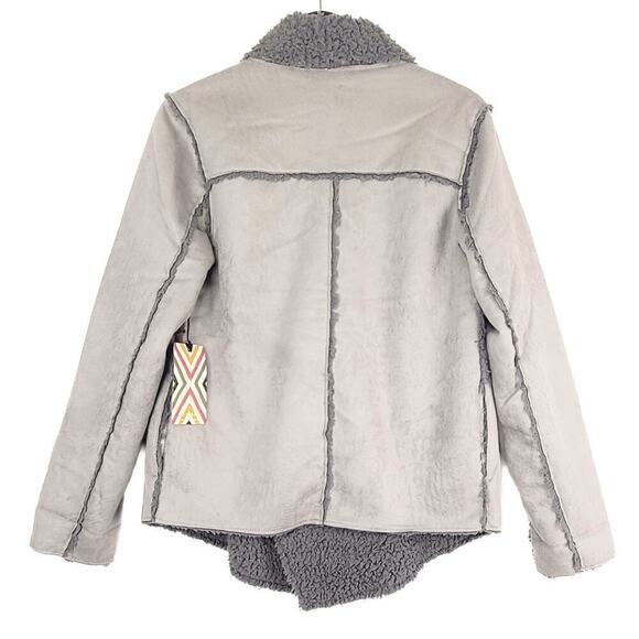 New Dylan Women's Reversible Soft Faux Fur Suede Coat Jacket - Picture 5 of 8